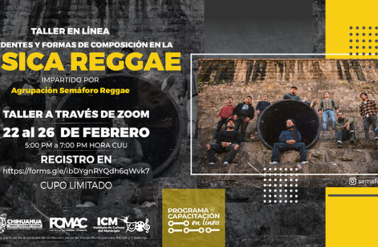 Gobierno Municipal invita a participar en el taller en línea “Música Reggae”