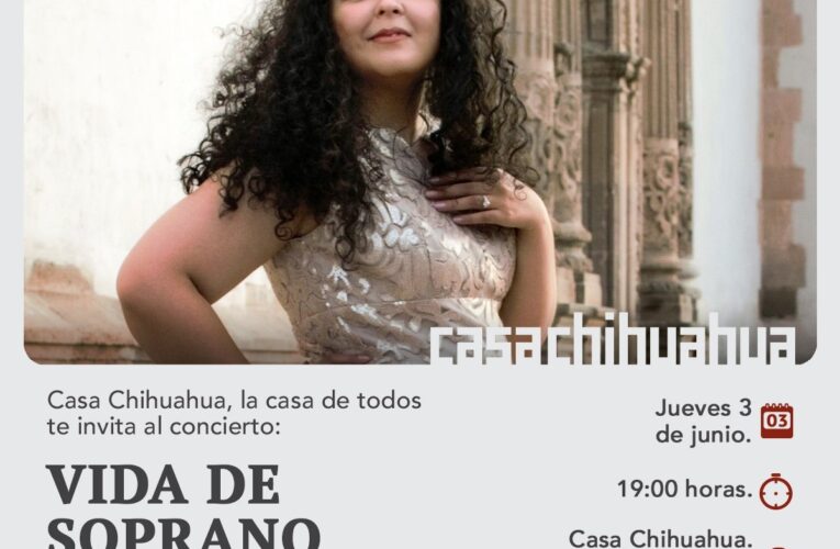 Presentarán concierto “Vida de soprano” con Loretto Guerrero