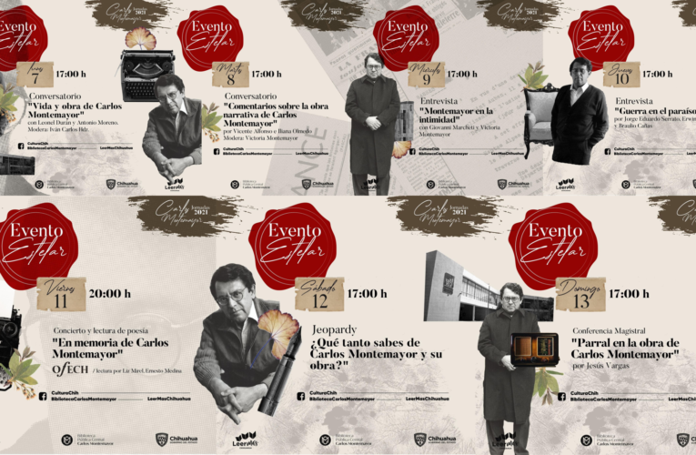 Arrancarán jornadas Carlos Montemayor el próximo lunes