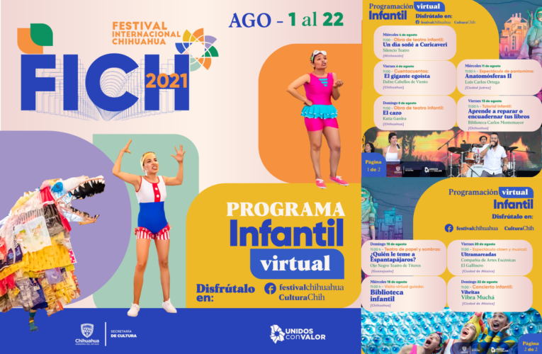 Festival Internacional Chihuahua tendrá eventos para niñas y niños de manera virtual