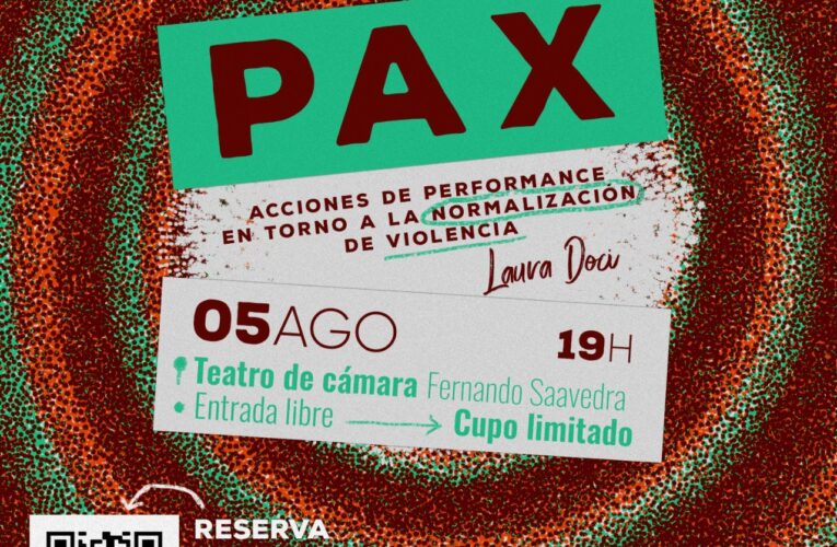 Invita Secretaría de Cultura al performance PAX