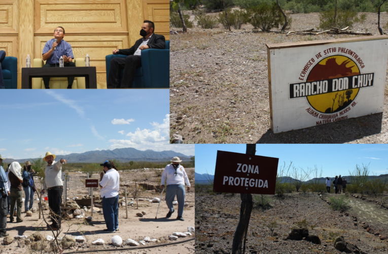 A TRAVÉS DE TALLER Y RECORRIDO POR RANCHO DON CHUY, PERIODISTAS CHIHUAHUENSES SE ACERCAN A LA PALEONTOLOGÍA