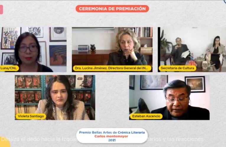 Recibe Violeta Santiago Hernández el Premio Bellas Artes de Crónica Literaria Carlos Montemayor 2021