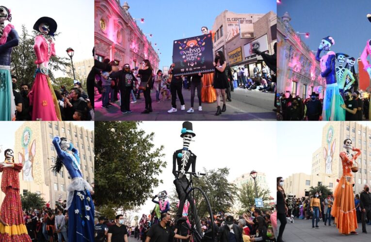 Todo un éxito desfile de “Catrinas” en el corazón de la ciudad