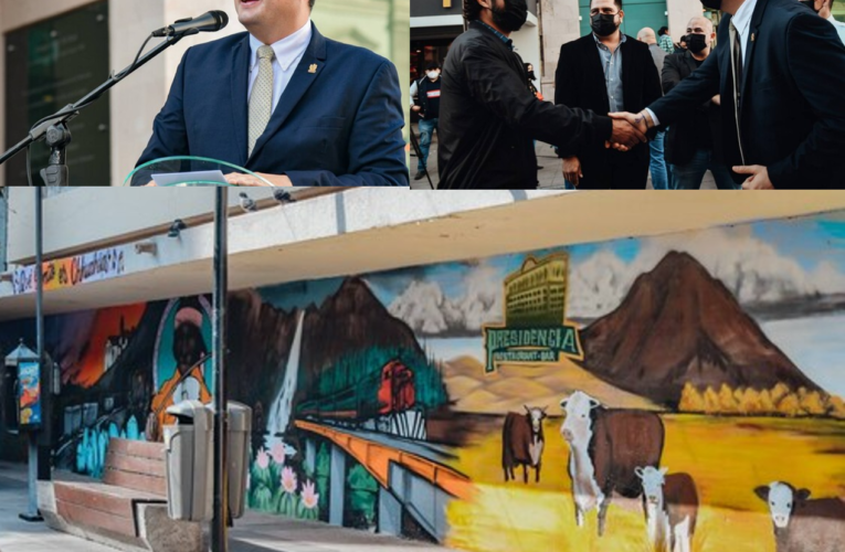 Inaugura Alcalde mural “Que Bonito es Chihuahua” en el Centro Histórico