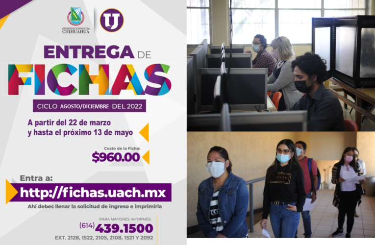 Anuncia UACH entrega de fichas del 22 de marzo al 13 de mayo