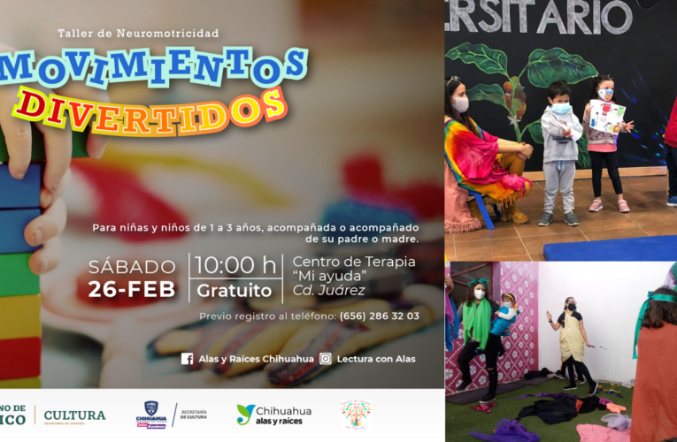 Invitan a niñas y niños juarenses a participar en el taller “Movimientos Divertidos”