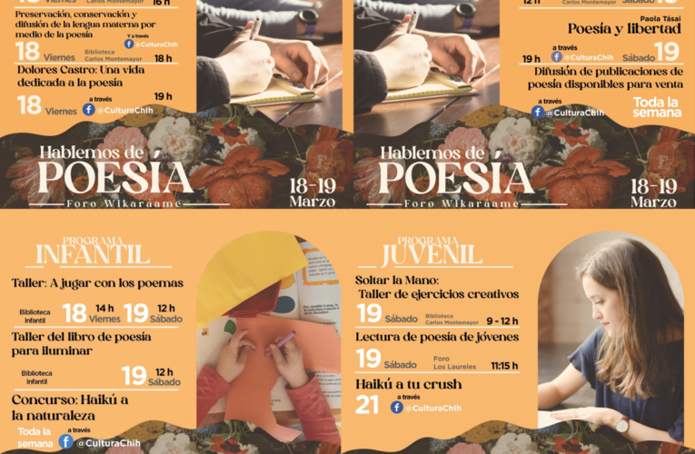 Inicia Secretaría de Cultura actividades en el marco del Día Internacional de la Poesía