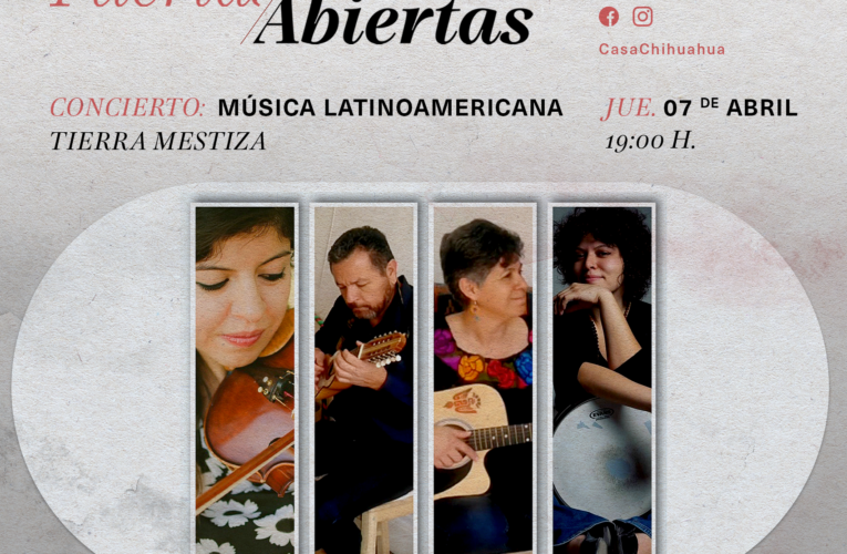 Invitan al concierto “Latinoamérica en la sangre” con Tierra Mestiza