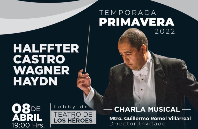 Realizará OFECH concierto bajo la batuta del maestro Guillermo Romel Villarreal
