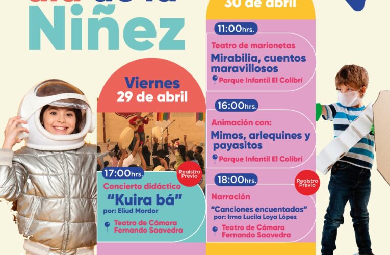 Cartelera especial por día del niño en Secretaría de Cultura de Chihuahua y Alas y Raíces