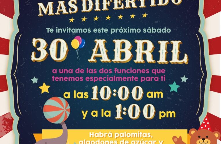 Invita DIF Municipal a “El Show Más DIFertido” para celebrar el Día de la Niñez