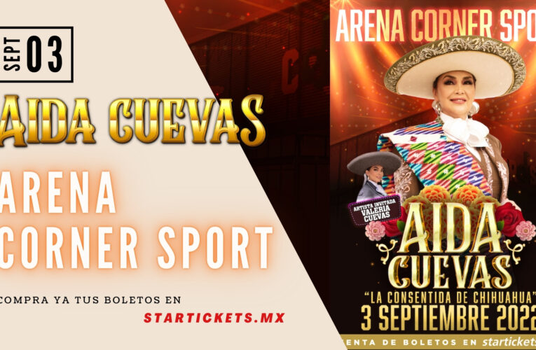 Aida Cuevas en Concierto en Arena Córner Sport el 3 de septiembre