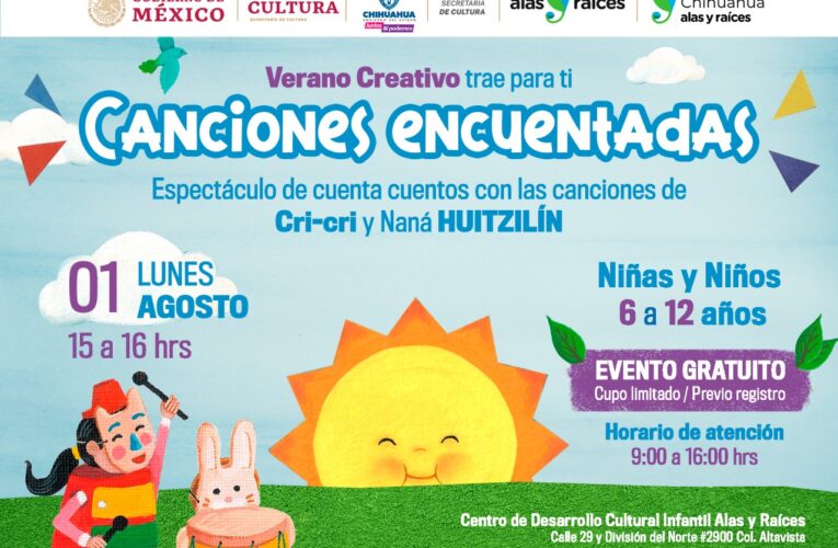 Canciones encuentadas, cuenta cuentos con las canciones de Cri-cri y Naná HUITZILÍN