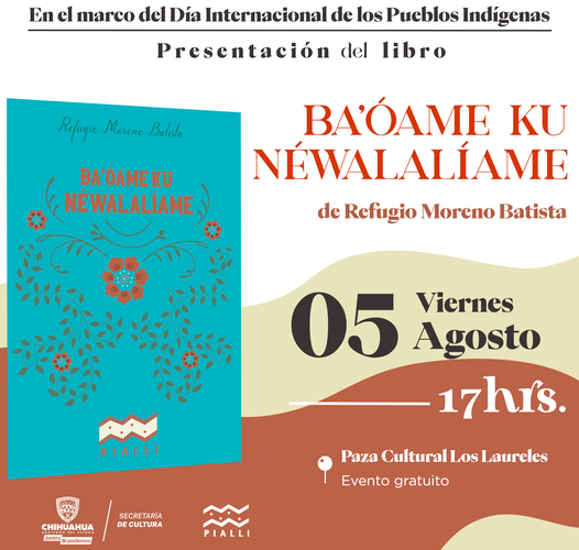 Invita Secretaría de Cultura a la presentación del libro Ba’oame Ku Néwalalíame