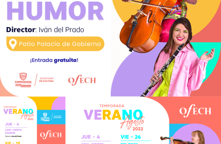 Presentará Orquesta Filarmónica del Estado de Chihuahua tres conciertos gratuitos en Palacio de Gobierno