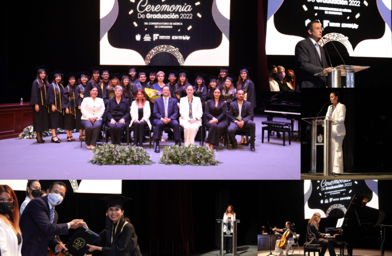 Encabeza Alcalde graduación de 26 alumnos del Conservatorio de Música