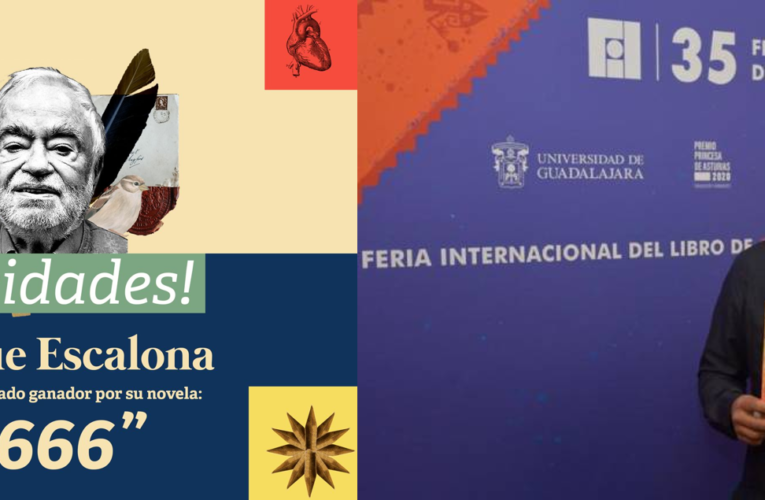 Gana Enrique Escalona el Premio Nacional de Novela Histórica Ignacio Solares 2022