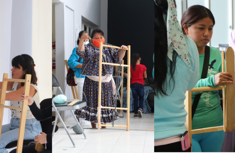 Aprenden uso del telar de madera niñas, jóvenes y mujeres de comunidades indígena