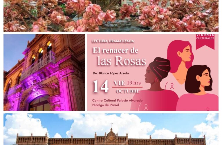 Se une la Secretaría de Cultura al mes de la lucha contra del cáncer de mamá con puesta en escena en Hidalgo del Parral