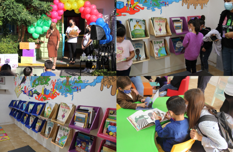Reinaugura Jardín de niños “10 de Mayo” su biblioteca.