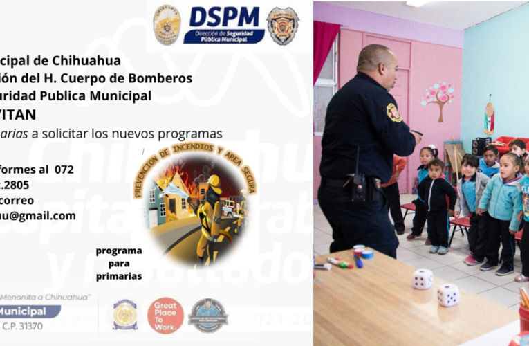 Invitan a escuelas de nivel básico a solicitar programas preventivos de Bomberos para inhibir accidentes en el hogar