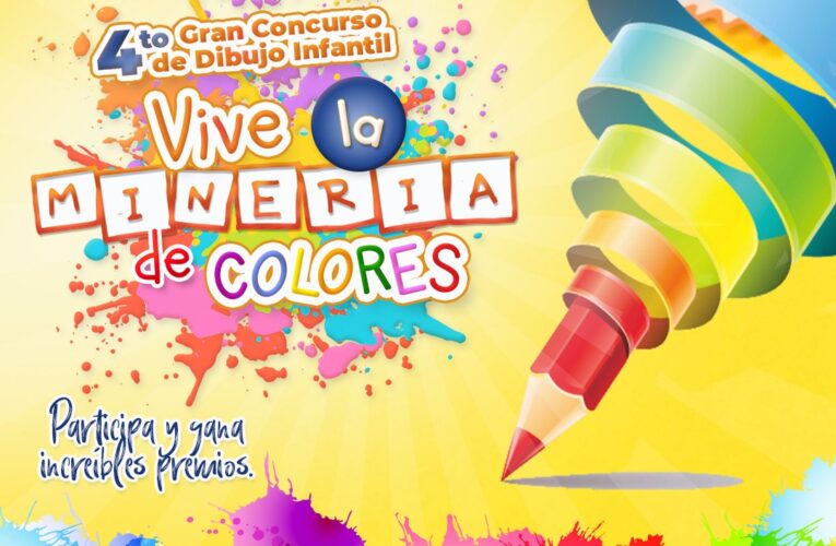 Invitan a participar en la cuarta edición del concurso de dibujo infantil “Vive la Minería de Colores”