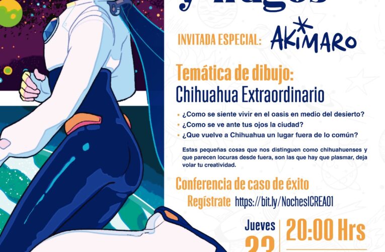 Invita Gobierno Municipal de Chihuahua a participar a las Noches I-Crea: Primera Edición Garabatos y Tragos
