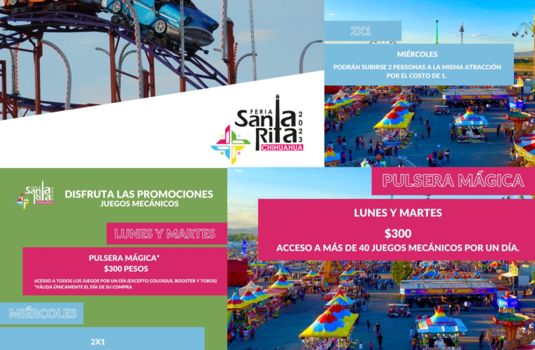FERIA DE SANTA RITA — Promociones en los juegos mecánicos