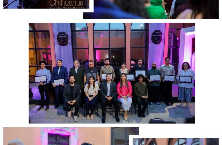 Entrega alcalde Bonilla reconocimientos a ganadores del Programa Editorial Chihuahua 2023