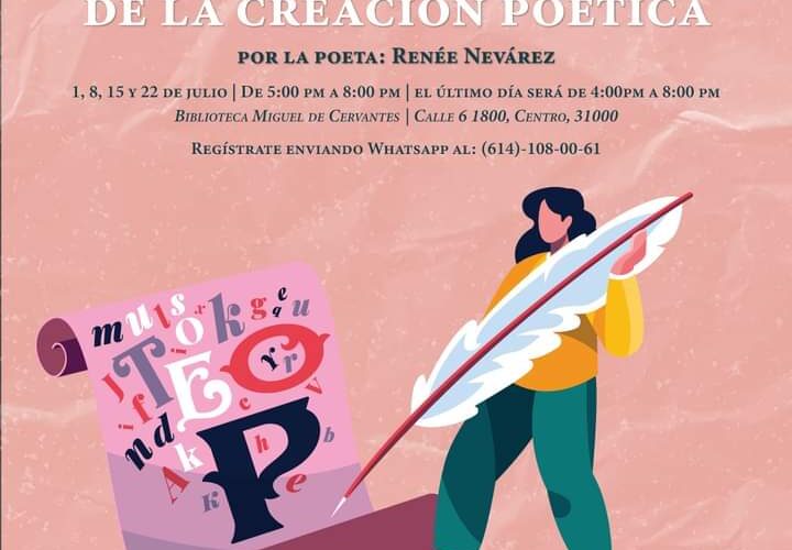 Realizará Renée Nevarez taller gratuito de “Narrativa y el sentido de la creación literaria poética”