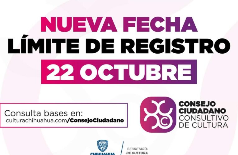 Continúa abierta la convocatoria para integrar el Consejo Ciudadano Consultivo de Cultura