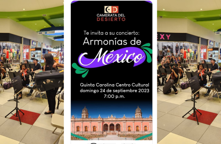 INTERPRETARÁ LA CAMERATA DEL DESIERTO CANCIONES TÍPICAS MEXICANAS, EN SU CONCIERTO POR EL MES DE LA PATRIA
