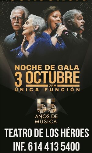 El Consorcio Celebra 55 Años de Música en el Teatro de los Héroes de Chihuahua: Una Noche Inolvidable de Éxitos y Emoción