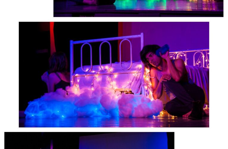 Insomnes: teatro que representa el juego mental y el trastornodel sueño.