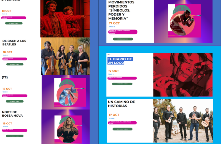 Programa del 18 de octubre del Festival Internacional Chihuahua 2023 en Chihuahua, Parral y Delicias