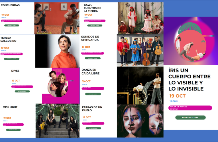 Programa del Festival Internacional de Chihuahua del 19 de Octubre en las 5 regiones