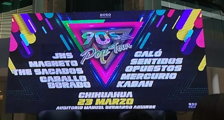 Llega a la capital Chihuahuense el 90´s POP TOUR