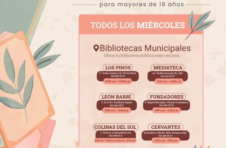 Participa en el “Café Literario: Novela Histórica” de las Bibliotecas Municipales