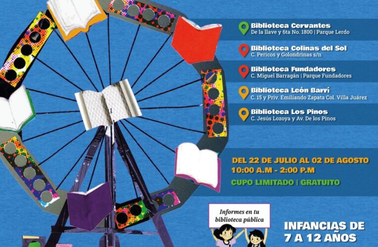 Invita Gobierno Municipal a participar en el programa “Mis Vacaciones en la Biblioteca”