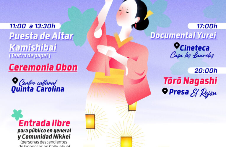 Invita Cultura a honrar a los ancestros al Festival Obon con tradiciones japonesas