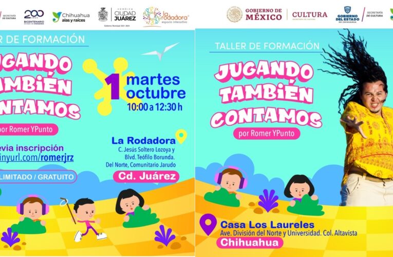 Alas y Raices te invita al taller”𝗝𝘂𝗴𝗮𝗻𝗱𝗼 𝘁𝗮𝗺𝗯𝗶𝗲́𝗻 𝗰𝗼𝗻𝘁𝗮𝗺𝗼𝘀”