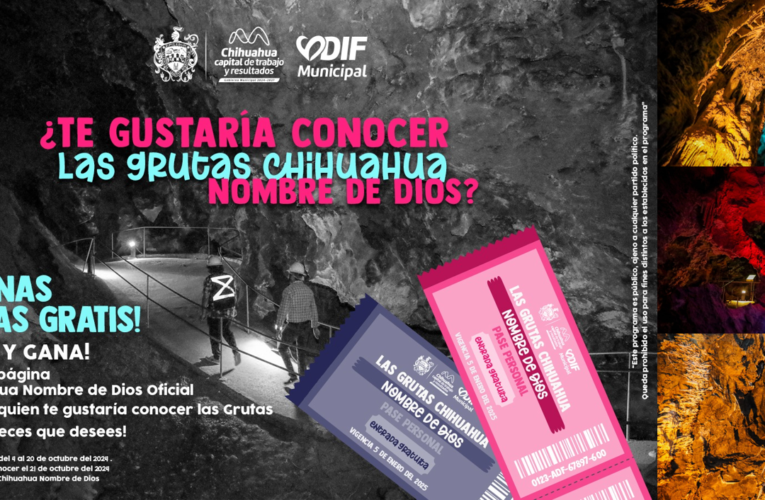 Gánate accesos gratis a las Grutas Nombre de Dios; organiza DIF Municipal concurso