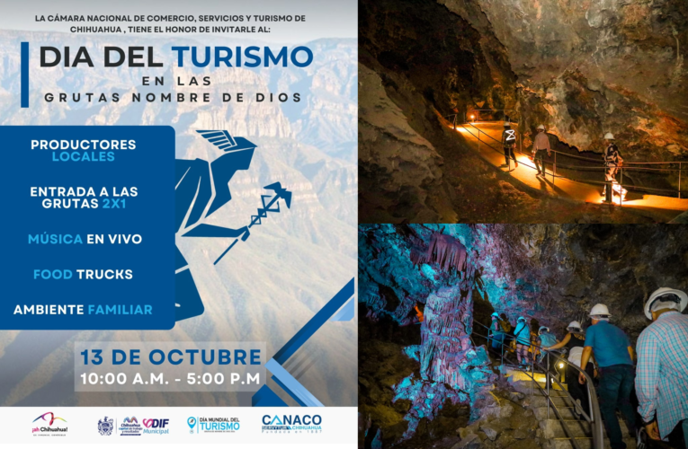 Invita Municipio a celebración del Día del Turismo en las Grutas de Nombre de Dios
