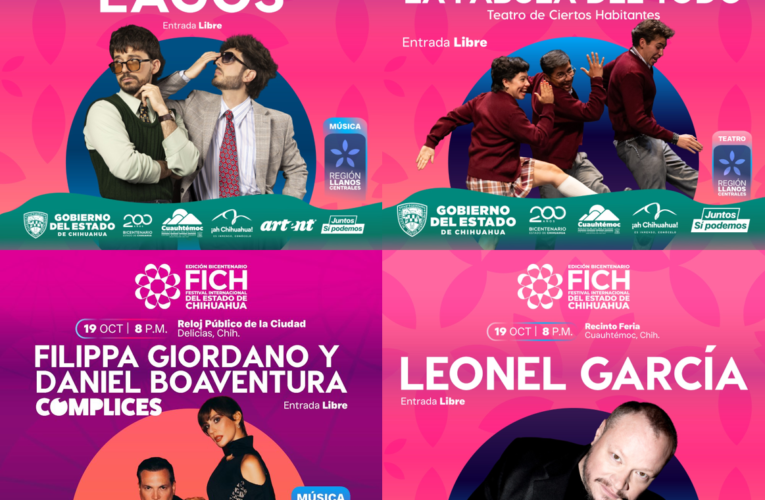 Disfrutarán delicienses de 4 días de música y teatro con el FICH Edición Bicentenario