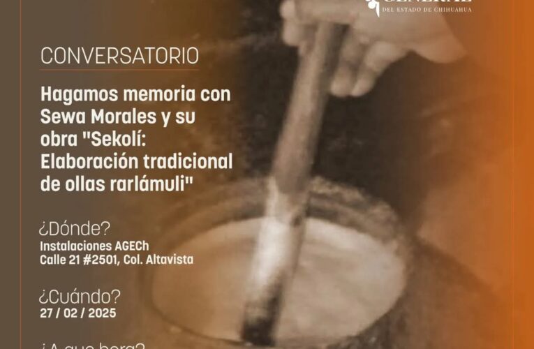 Invita el AGECh al Conversatorio: “Hagamos Memoria” con Sewa Morales y su obra