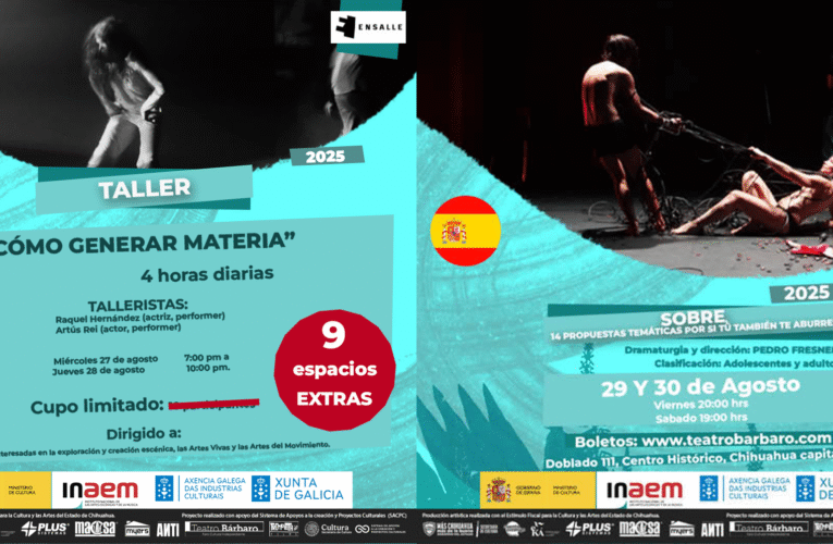 DESDE ESPAÑA LA COMPAÑÍA TEATRO ENSALLE SE PRESENTA EN TEATRO BÁRBARO