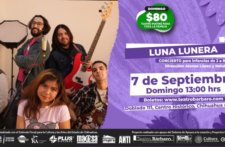 Un concierto para las primeras infancias en el Teatro Bárbaro7 de septiembre de 2025 | 13:00 hrs | Teatro Bárbaro, Chihuahua, Chih.