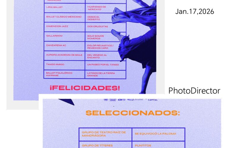 Informa Municipio los seleccionados de la Muestra Municipal de Teatro y Danza 2026