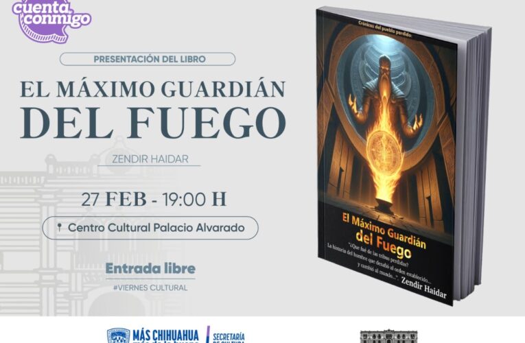 Invita Cultura a la presentación del libro “El Máximo Guardián del Fuego”